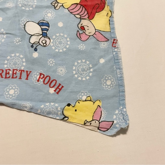 Winnie the Pooh Piglet Flat Bed Sheet 70” x 57” - Picture 8 of 15
